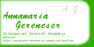 annamaria gerencser business card